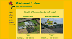 Desktop Screenshot of gaertnerei-stefen.de
