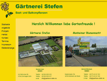 Tablet Screenshot of gaertnerei-stefen.de